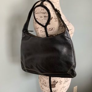 J. Crew Black Leather Bag